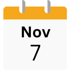 Nov 7 Calendar Icon