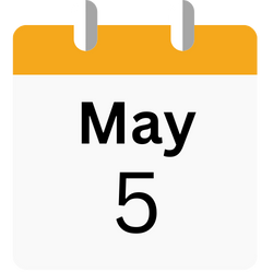 May 5 Calendar Icon