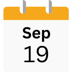Sep 19 Calendar Icon