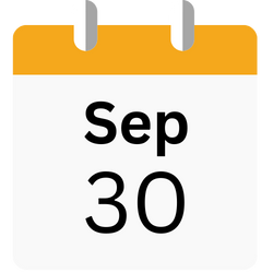 Sep 30 Calendar Icon